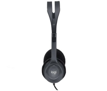 Slušalke LOGITECH Headset H111, sive