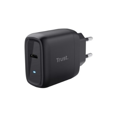 Polnilec TRUST Maxo, USB-C, 45W, USB-C kabel 2m, črni