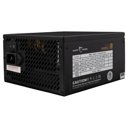 Napajlnik 750W, WHITE SHARK General-2, 140mm vent., 80+ Gold, modular