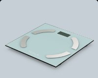 Pametna tehtnica TESLA BS301WX, 180 kg, aplikacija OKOK, steklo, bela