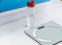 Pametna tehtnica TESLA BS301WX, 180 kg, aplikacija OKOK, steklo, bela