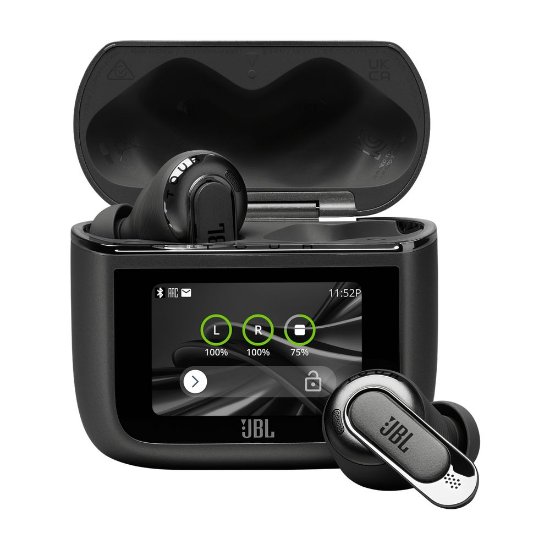 slušalke JBL Tour Pro 3, brezžične, Bluetooth, in-ear, touchscreen, črne