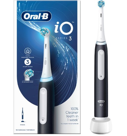 Električna zobna ščetka ORAL-B iO3, Matt Black