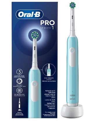Električna zobna ščetka ORAL-B PRO 1, Cross Action, turkizna