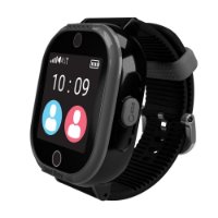 Otroška pametna ura MYKI 4 Lite, sledenje lokaciji, sprejemanje in pošiljanje klicev, pošiljanje SMS-ov, črna