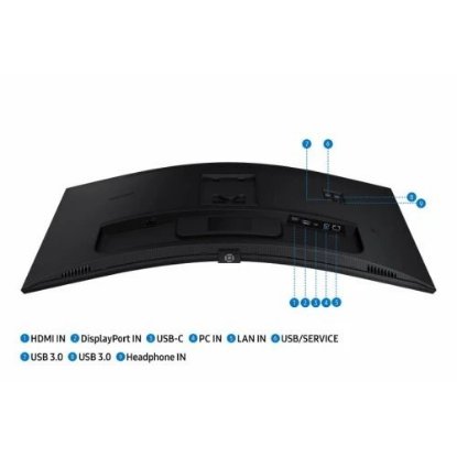 Igralni monitor 34" SAMSUNG ViewFinity S6 S65UC LS34C652UAUXEN, UWQHD, VA, 100Hz, 5ms, 350cd/m2, FreeSync, zakrivljeni, zvočniki, črn