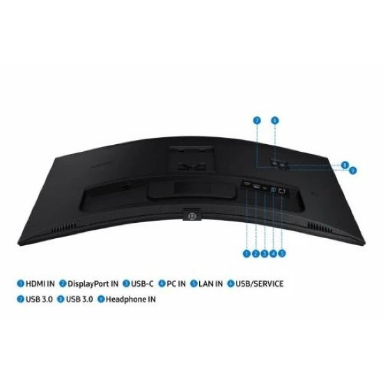 Igralni monitor 34" SAMSUNG ViewFinity S6 S65UC LS34C652UAUXEN, UWQHD, VA, 100Hz, 5ms, 350cd/m2, FreeSync, zakrivljeni, zvočniki, črn