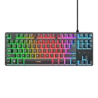 Tipkovnica TRUST GXT 833 Thado TKL Illuminated Keyboard, USB, črna