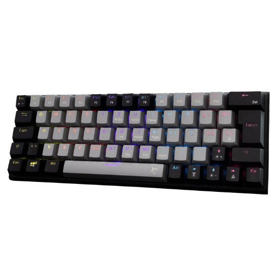 Tipkovnica WHITE SHARK GK-002722V2 Wakizashi-2, RGB, plavi switch, mehanička, UK/HR,črno-siva