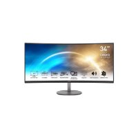 Gaming monitor 34" MSI PRO MP341CQ, UWQHD, VA, 100Hz, 4ms, 300cd/m2, ukrivljen, zvočniki, siv
