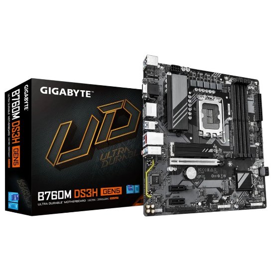 Matična plošča GIGABYTE B760M DS3H GEN5, Intel B760, DDR5, mATX, s. 1700
