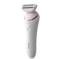 Epilator PHILIPS BRE730/10, za mokro in suho uporabo, 7 nastavkov, bel