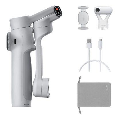 Gimbal stabilizator INSTA360 Flow2 AI Tracker Bundle, za snimanje smartphoneom, sivi