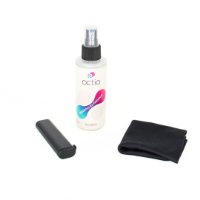 Čistilno sredstvo OCTIO S03, za zaslone, krpica, ščetka, sprej, 150 ml