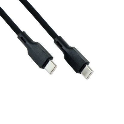 Kabel OCTIO USB-C (M) na USB-C (M), 100W, črni, 1m