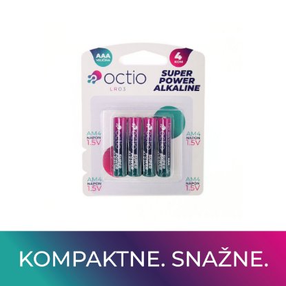 Baterije OCTIO LR03 AAA, 4 kosi
