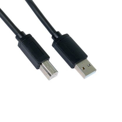 Kabel OCTIO USB-A (M) na USB-B (M), za printer, črni, 1.8m