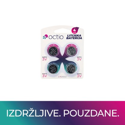 Baterije OCTIO CR2032 4B, 4 kosi