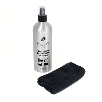 Čistilno sredstvo OCTIO S56, za zaslone, krpica, sprej, 500 ml