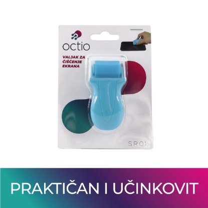 Čistilno sredstvo OCTIO SR01 Roller Mini Pack, valjček za čiščenje zaslonov.