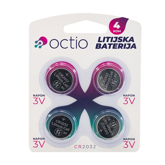Baterije OCTIO CR2032 4B, 4 kosi