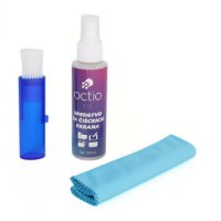 Čistilno sredstvo OCTIO S15, za zaslone, krpica, čopič, sprej, 100 ml