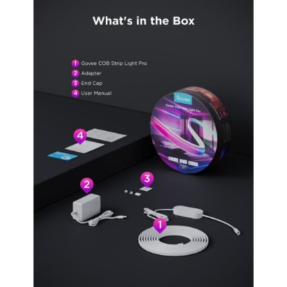 LED trak GOVEE Cob Strip Light, 3M