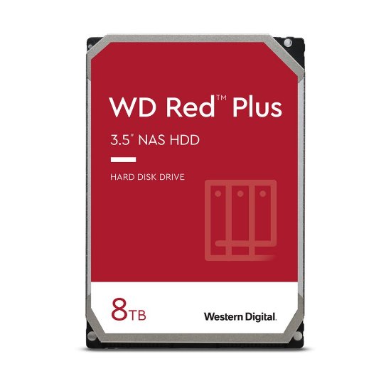 Trdi disk 8TB WESTERN DIGITAL Red Plus, WD80EFPX, SATA3, 256MB cache, 5400 okr./min, 3.5", za namizje