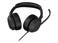 slušalke JABRA Evolve2 50 MS, on-ear, Stereo, USB-A, črne