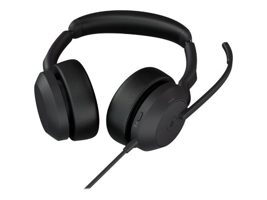 slušalke JABRA Evolve2 50 MS, on-ear, Stereo, USB-A, črne