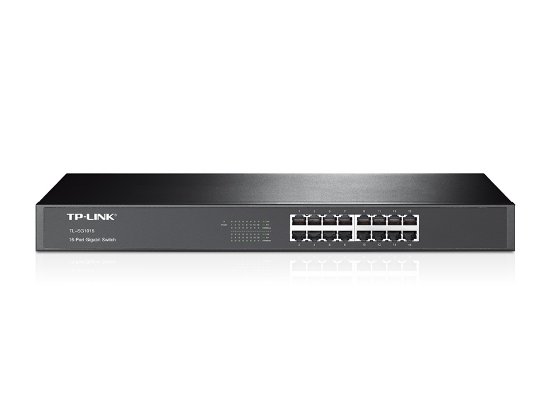 Preklopnik TP-LINK TL-SG1016, 10/100/1000 Mbps, 16-portni, kovinsko ohišje, rack