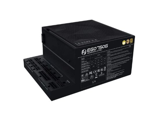 Napajalnik 750W, LIAN LI Edge, 80+ Gold, modularni, črn