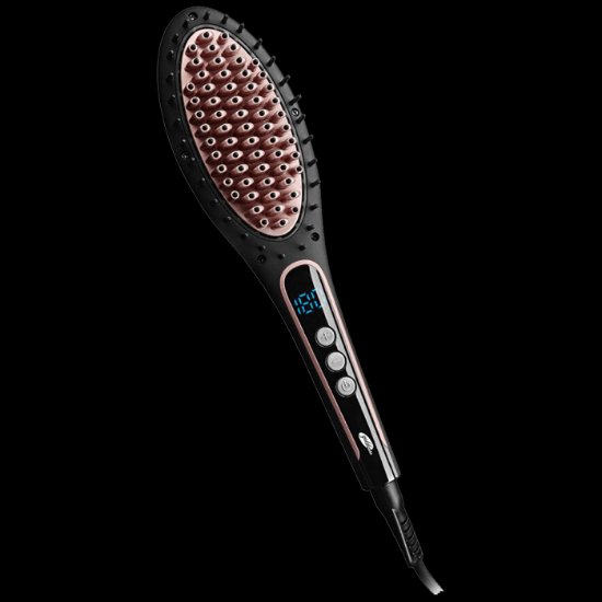 Krtača za lase GOLDMASTER GM-7168 Jasmin, 180 C, črna