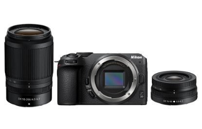 Digitalni fotoaparat NIKON Z30 + 16-50VR + 50-250 VR, 20,9 Mp, DX CMOS senzor, 4K Ultra HD, črn