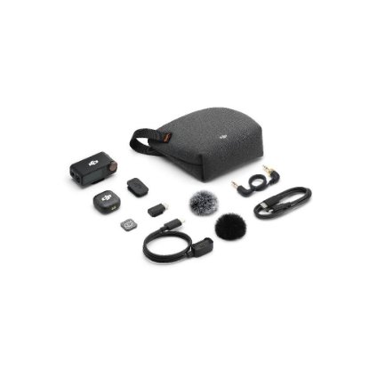 DJI Mic 3 mikrofon (1 oddajnik + 1 sprejemnik), brezžični, črni