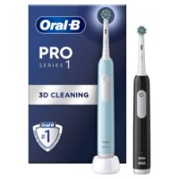Električna zobna ščetka ORAL-B Pro series 1, duopack, črna in modra