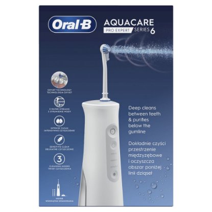 Ustna prha ORAL-B Aqua Care 6 Pro Expert, bela