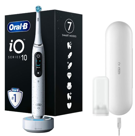 Električna zobna ščetka ORAL-B iO10, Stardust White