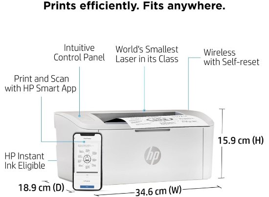 Tiskalnik HP LaserJet M110w 7MD66F, 600 dpi, 8 MB, USB, Wi-Fi, brezžični, bel