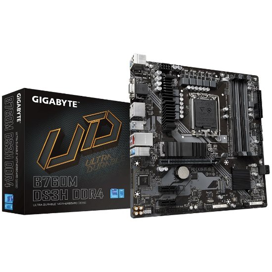 Matična plošća GIGABYTE B760M DS3H DDR4, Intel B760, DDR4, mATX, s. 1700