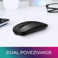 OCTIO Smart M250WBT, optična brezžična miška, Bluetooth, 1600 DPI, črna