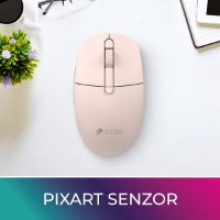 Miška OCTIO Style M390WBT, optična, brezžična, 1600 dpi, roza