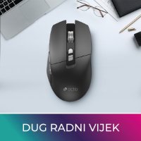 Miška OCTIO Style M390WBT, optična, brezžična, 1600 dpi, črna