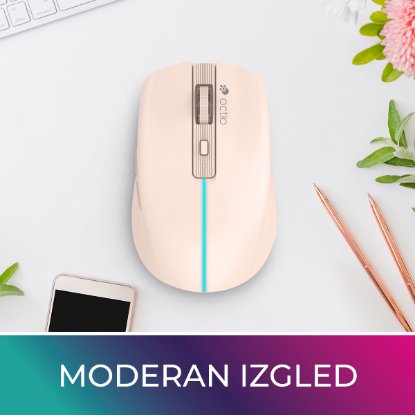 OCTIO?Style?M310WBT – RGB optična brezžična miška, Bluetooth, 1600?DPI, modra