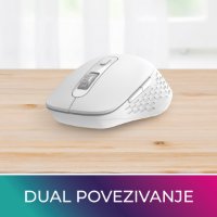 OCTIO Style M270WBT – Optična brezžična miška, Bluetooth, 1600?DPI, bela