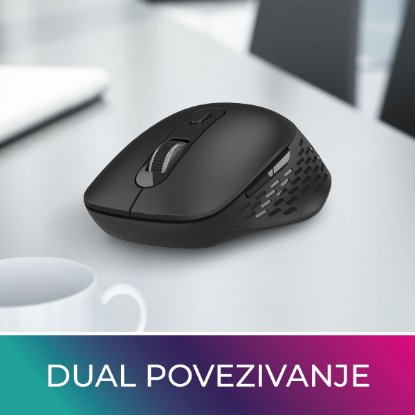 OCTIO Style M270WBT – Optična brezžična miška, Bluetooth, 1600?DPI, črna