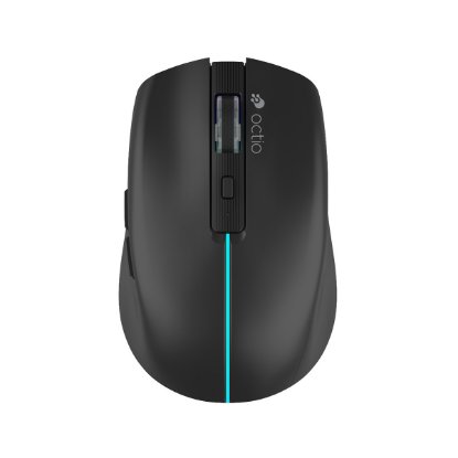 OCTIO Style M310WBT, RGB optična brezžična miška, Bluetooth, 1600?DPI, črna