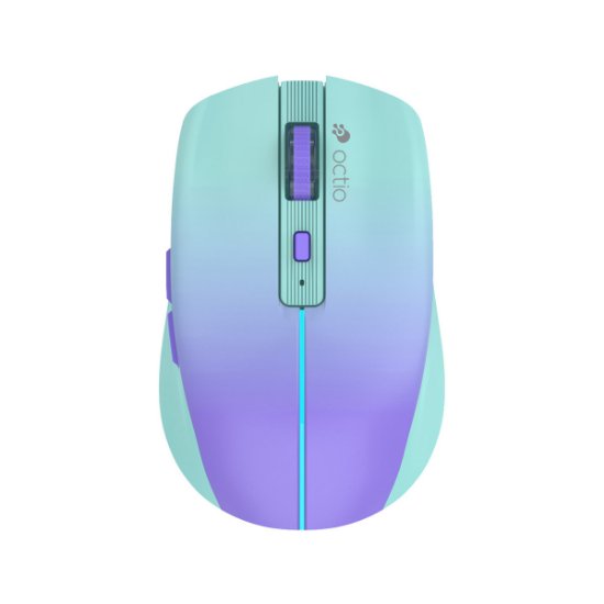 OCTIO Style M310WBT – RGB optična brezžična miška, Bluetooth, 1600?DPI, modra