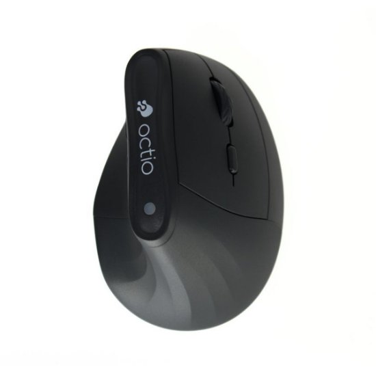 Miška OCTIO Ergo V100W, optična, brezžična, BT,4000dpi, črna