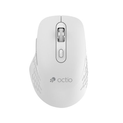 OCTIO Style M270WBT – Optična brezžična miška, Bluetooth, 1600?DPI, bela